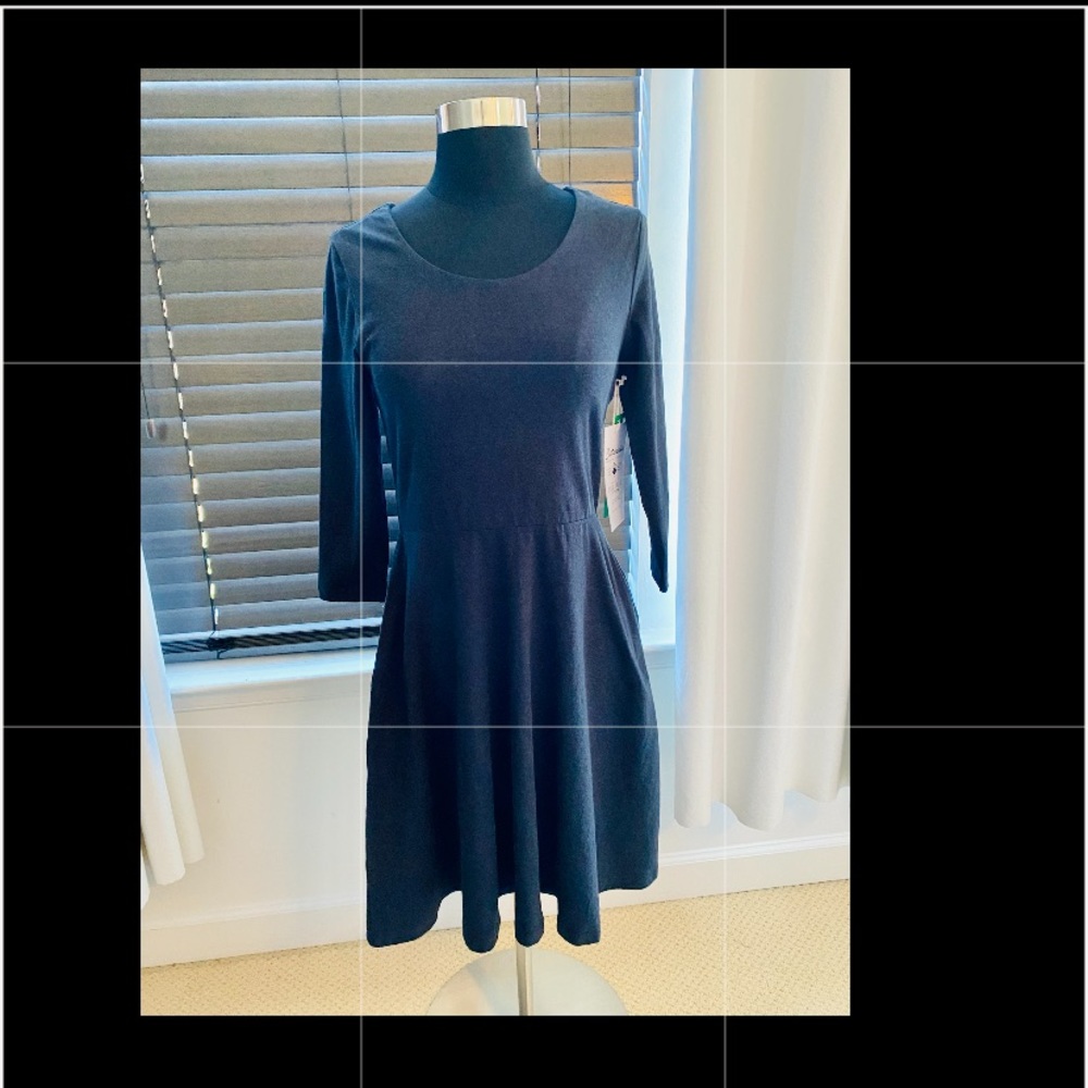 (NWT) Dark Grey PACT Dress with Side Pockets